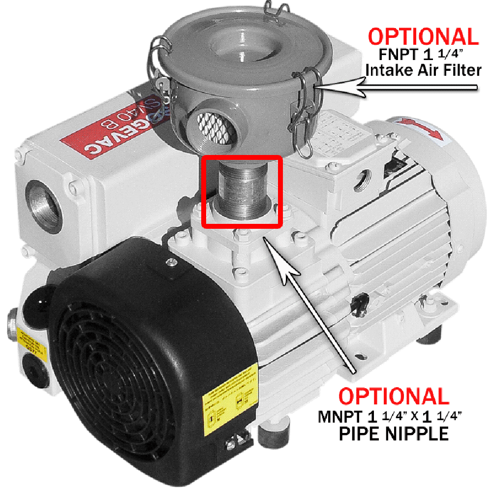 Leybold Sogevac SV40B SV 40B Single Stage Rotary Vane Vacuum Pump